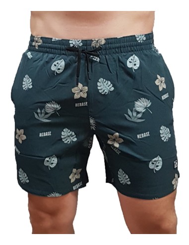 Rebase - 241-RMTS-800 - Swimwear AOP - Forest Green Melange - Μαγιό