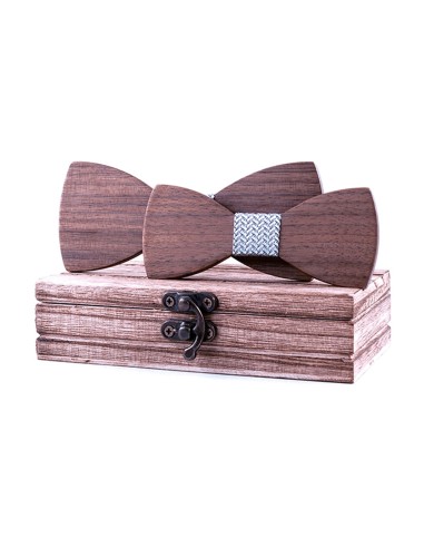 Legend - LGD-WT-327- Set Wooden Bow Ties - Blue - ΠΑΠΙΓΙΟΝ