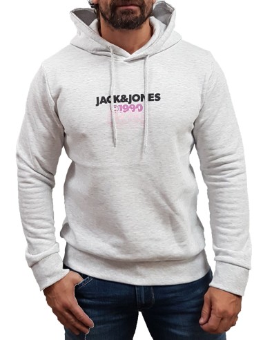 Jack&Jones - 12266946 - Jor Bushwick Sweat Hood Fst - Bright White - Regular Fit - Φούτερ