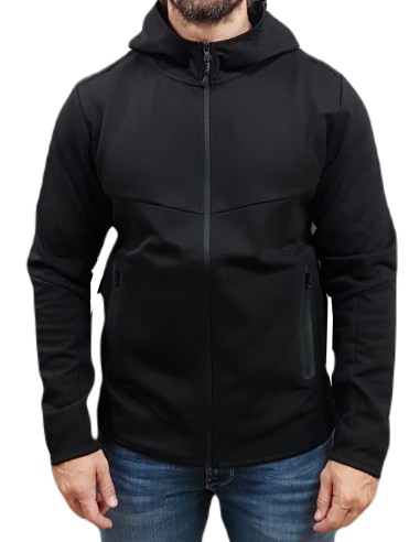 Jack&Jones - 12260150 - Jco Fusion Sweat Zip Hood Noos - Black - Ζακέτα Φούτερ