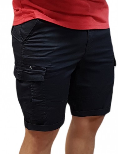 Marcus - 19-200186(7050) - Conner Cargo Shorts - Dk Navy - Βερμούδα CARGO