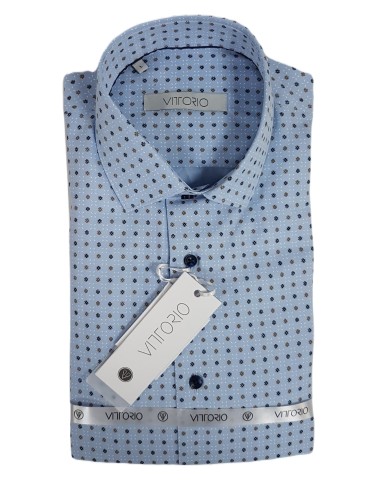 Vittorio Artist - 800-24-038 - L Blue - Πουκάμισο