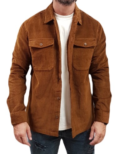 Jack&Jones - 12246303 - Jje Eddie Corduroy Overshirt LS SN - Monks Robe - Overshirt/Πουκαμισο κοτλε