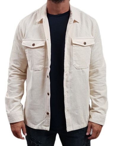 Jack&Jones - 12246303 - Jje Eddie Corduroy Overshirt LS SN - Buttercream - OvershirtΠουκαμισο κοτλε