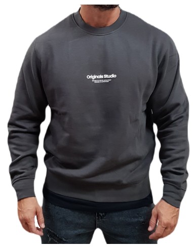 Jack&Jones - 12241694 - Jor Vesterbro Sweat Crew Neck Noos - Iron Gate  - Φούτερ