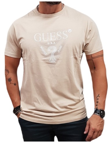Guess - M4YI05I3Z14-G036 - Beige - Regular Fit - T-Shirt Μακό