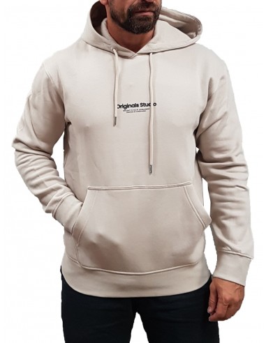 Jack&Jones - 12241687 - Jor Vesterbro Sweat Hood Noos - Moonbeam - Relaxed Fit - Φούτερ
