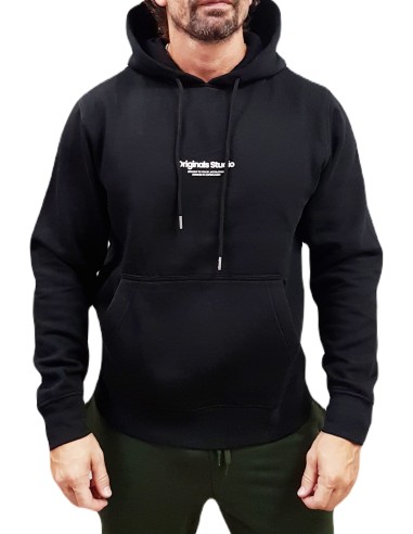Jack&Jones - 12241687 - Jor Vesterbro Sweat Hood Noos - Black - Relaxed Fit - Φούτερ