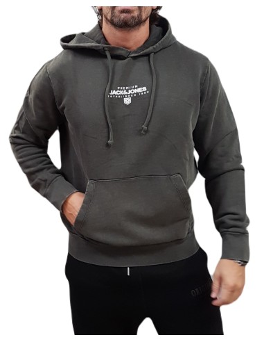 Jack&Jones - 12262430 - Jpr Blu Axton Sweat Hood - Black Oyster  - Φούτερ