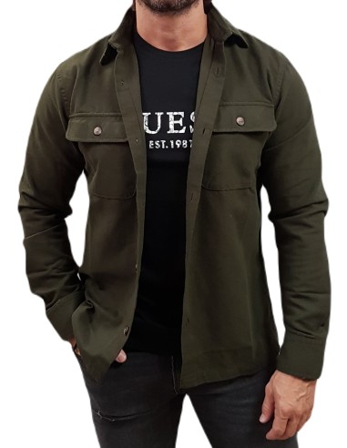 Jack&Jones - 12261170 - Jj Darren Flannel Overshirt Ls - Forest Night - Overshirt/Πουκάμισο