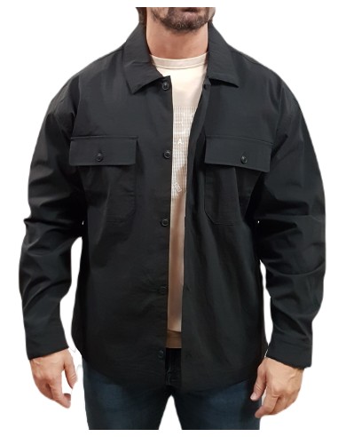 Jack&Jones - 12260341 - Jco Outdoor Overshirt LS - Black - Loose Fit - Overshirt Πανωφόρι