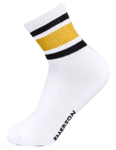 Emerson - 212.EU08.40 - TRI-STRIPE - WHITE/BLACK/YELLOW - Κάλτσες