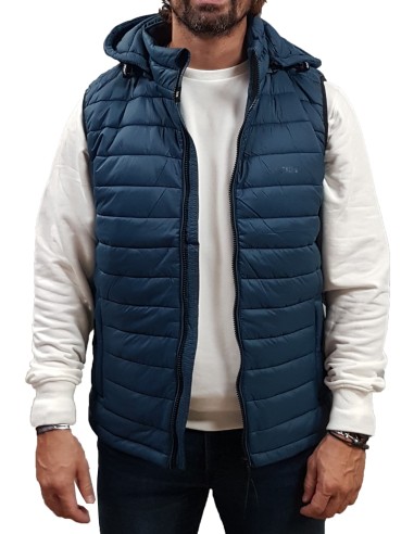 Rebase - 242RSJK-2001 - Shady Blue  - Sleeveless Jacket - Μπουφάν Αμάνικο