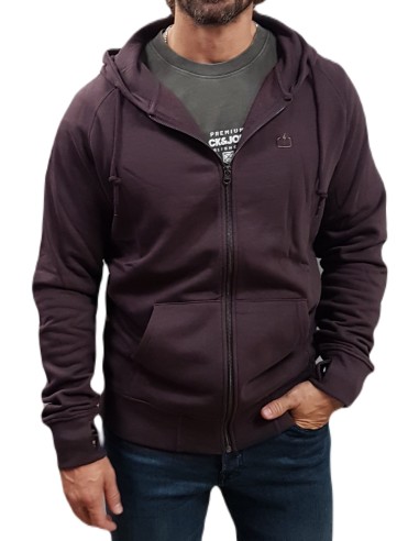 Emerson - 242.EM21.89 - Zip Hoodie - Wine - Regular Fit - Ζακέτα Φούτερ