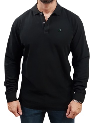 Rebase - 242RTS-3000 - Black - Slim Fit - Μπλούζα Polo