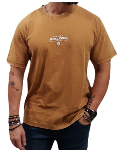 Jack&Jones - 12262704  - Jpr Blu Axton SS Tee - Nuthatch - Regular Fit - μπλούζα μακό