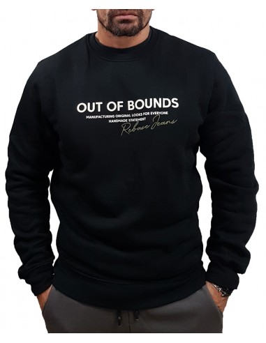 Rebase - 242RTOP-1008 - Crew Neck - Black - Φούτερ