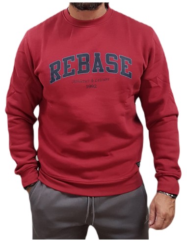 Rebase - 242RTOP-1009 - Crew Neck Top - Deep Red - Φούτερ