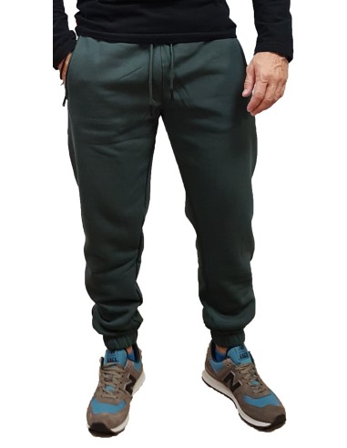 Rebase - 242RPAN-6001 - Fleece Pants - Forest Green - Regular Fit - Φόρμα