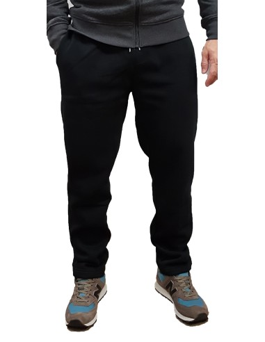 Rebase - 242RPAN-6002 - Fleece Pants - Black - Regular Fit - Φόρμα