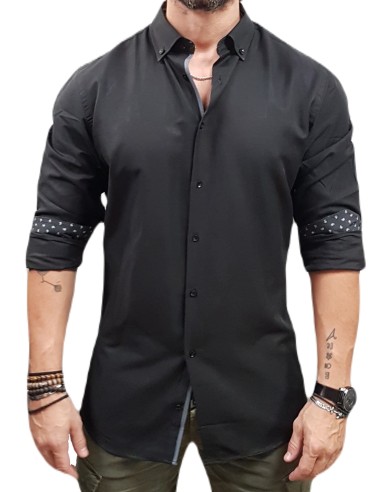 Lexton - 11.34.Riva - Black - Πουκάμισο  REGULAR FIT