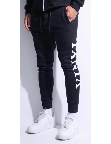 Vinyl Art Clothing - 03524-01 - Side Logo Sweatpant - Black - Regular Fit - Φόρμα Παντελόνι