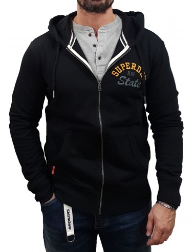 Superdry - M2012965A 02A- Vintage Superstate ZipHood - Black - Zακέτα Φούτερ