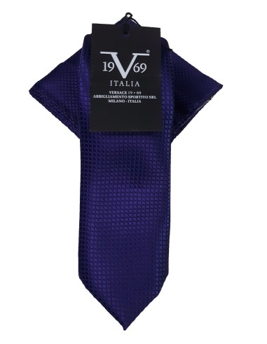 19V69 Versace - 22.33.Micro Fiber Tie - Blue - Γραβάτα