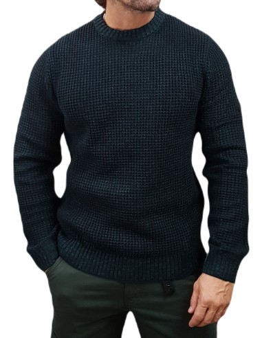 Jack&Jones - 12258695 - Jj Liam Knit Crew Neck - Navy Blazer - Regular fit  Μπλούζες Πλεκτά