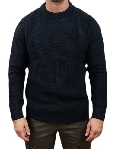 Jack&Jones - 12258569 - Jj Roy Knit Crew Neck - Navy Blazer - Regular fit  Μπλούζες Πλεκτά