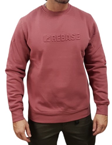 Rebase - 242RTOP-1006 - Crew Neck - Rose - Regular Fit - Φούτερ