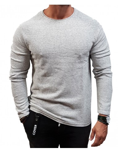 Jack&Jones - 12157321 - Jje Hill Knit Crew Neck Noos - Light Grey Melange - Μπλούζες Πλεκτά