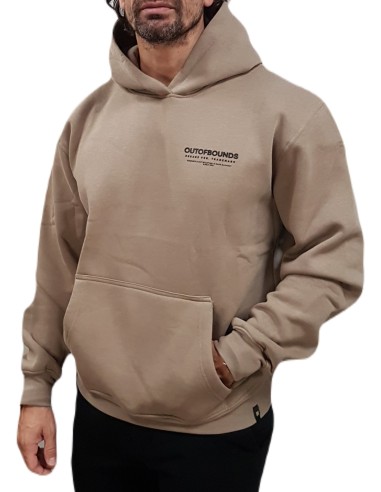 Rebase - 242RTOP-1022 - Hoodie - Dk Beige - Regular Fit - Φούτερ