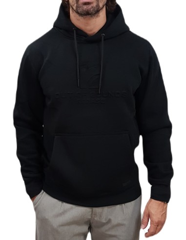 Rebase - 242RTOP-1021 - Hoodie - Black - Regular Fit - Φούτερ