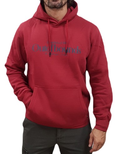 Rebase - 242RTOP-1015 - Hoodie - Deep Red - Regular Fit - Φούτερ
