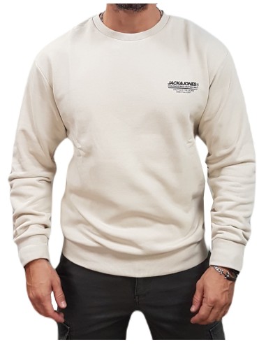 Jack&Jones - 12256831 - Jj Olive Sweat Crew Neck - Moonbeam - Φούτερ REGULAR FIT