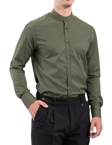 Vittorio Artist - 800-2425-2002 - Mao Slim Fit - Khaki - Πουκάμισο