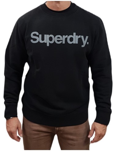 Superdry - M2013738A 02A - Core Logo City Loose Crew - Black - Μπλουζα