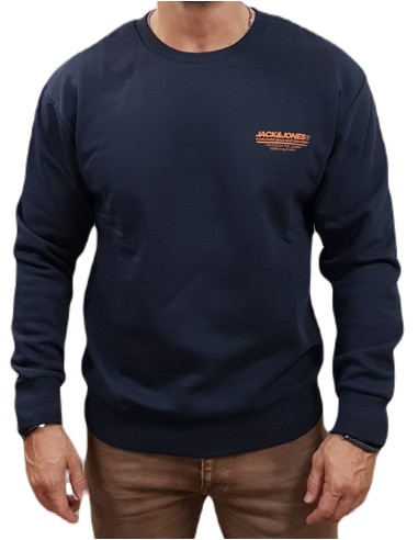 Jack&Jones - 12256831 - Jj Olive Sweat Crew Neck - Navy - Φούτερ REGULAR FIT