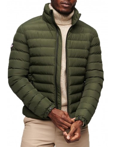 Superdry - M5011757A 1IP - Fuji Print Padded Jacket - Dark Moss Green - Μπουφάν