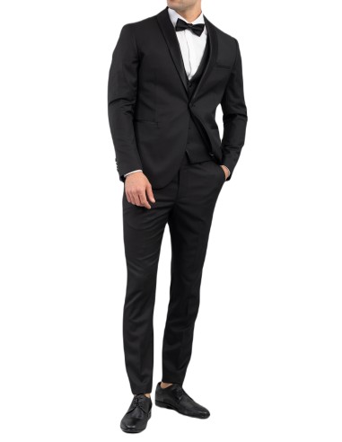Vittorio Artist - 100-2324 - Smokin Suit - Black - Slim Fit - Κουστούμι