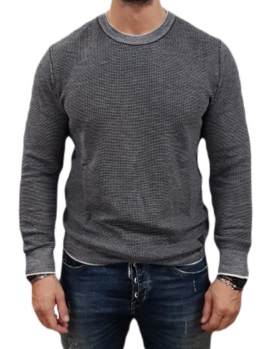 Guess - M4BR04Z3H82-FB6G - EARLE STITCHED - Grey - Μπλούζες Πλεκτά