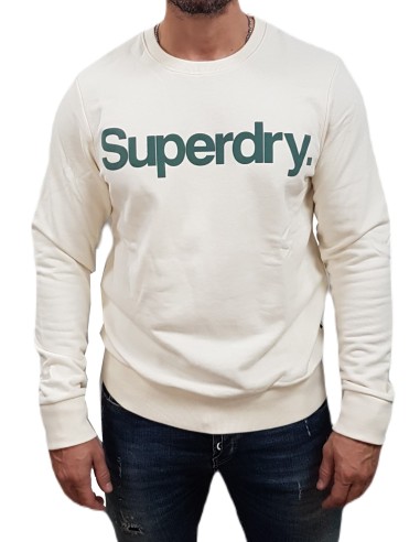 Superdry - M2013714A C1T - Classic Core Logo Sweatshirt - Oyster Cream - Regular Fit - Φούτερ