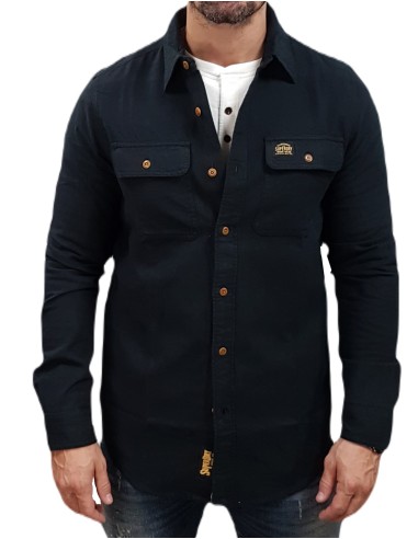 Superdry - M4010723A 12A - Flanell Workwear Shirt - Jet Black - Πουκάμισο