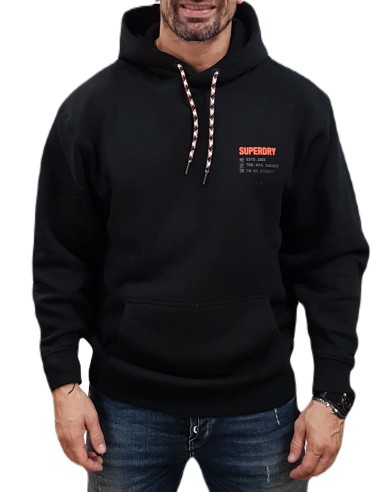 Superdry - M2013731A 02A - Utility Sport Logo Hood - Black - Regular Fit - Φούτερ