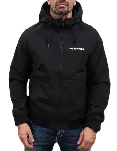Jack&Jones - 12200208 - Jje Rush Hood Bomber Noos - Black - Μπουφάν