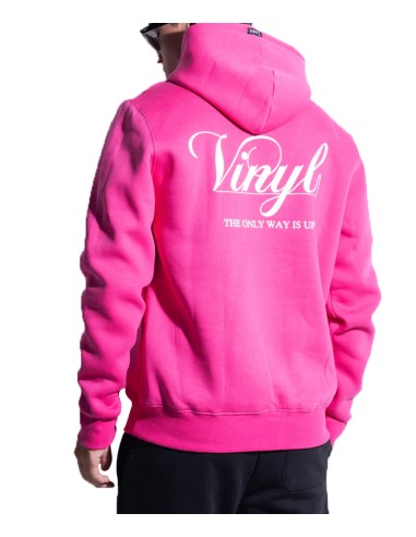 Vinyl Art - 84950-36- Foil Print Hoodie - Pink - Regular Fit - Φούτερ