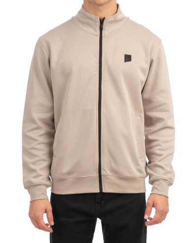 Rebase - 242RTOP-1003 - Hoodie Full Zip - Lt Ash - Regular Fit - Φούτερ Ζακέτα