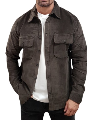 Rebase - 242RGS-5003 - Shadow Grey - Overshirt  Πανωφόρι