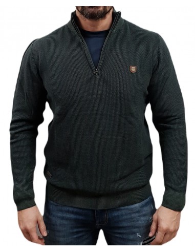 Visconti - 2773-4 - Green - Μπλούζα  Πλεκτή HAF ZIP